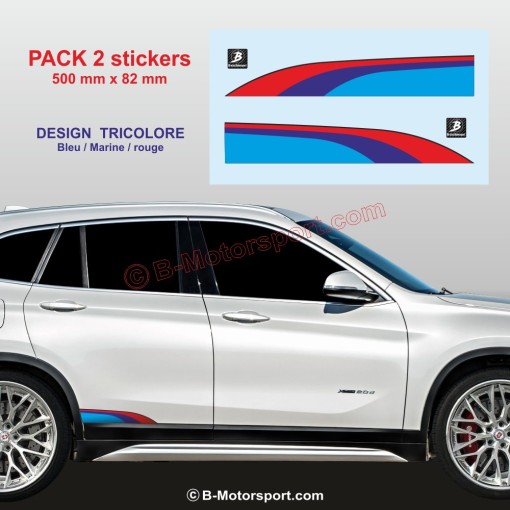 Sticker coloris M-Power pour BMW X1 X2 X3 X4 X5 X6 X7