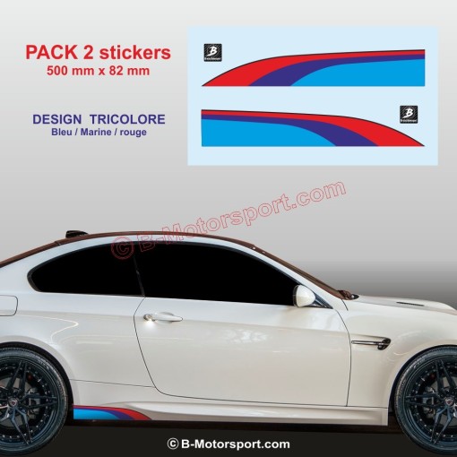 Sticker coloris M-Power pour bas de caisse BMW