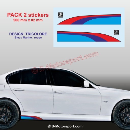 Sticker coloris M-Power pour bas de caisse BMW