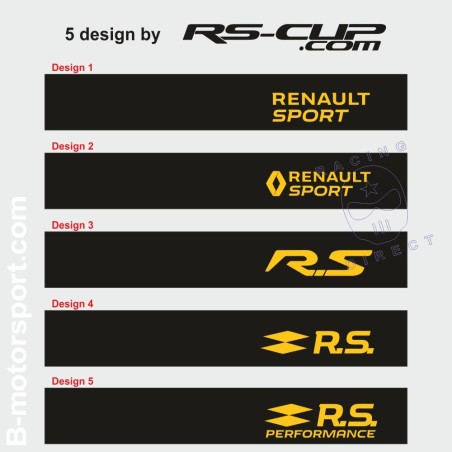 Windschutzscheibe aufkleber RENAULT SPORT und RS