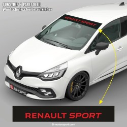 Windschutzscheibe aufkleber RENAULT SPORT und RS PERFORMANCE