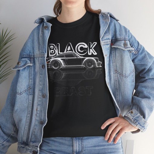 BLACK BEAST with 911 930 TURBO Männer T-Shirt