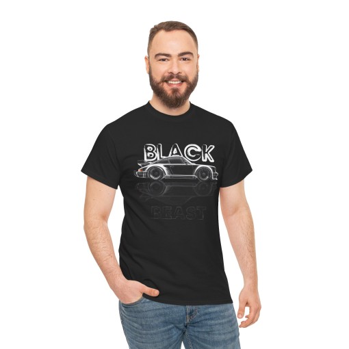 BLACK BEAST with 911 930 TURBO Männer T-Shirt