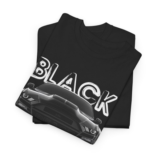 BLACK BEAST with Ford MUSTANG men Tshirt