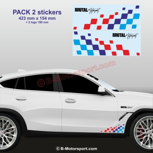 Adesivo BMW M-Power Racing per X1 X2 X3 X4 X5 X6 X7