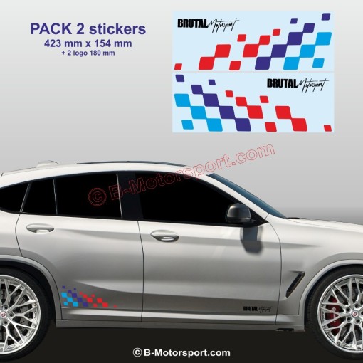 Adesivo BMW M-Power Racing per X1 X2 X3 X4 X5 X6 X7