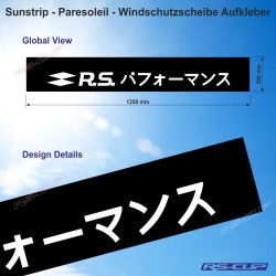 Windshield decal RENAULT PERFORMANCE japanese