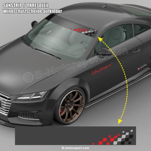 SPORT Windschutzscheibe aufkleber für alle AUDI