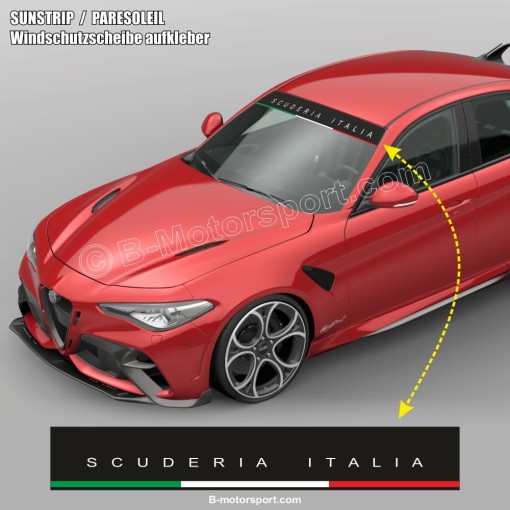 Parabrezza adesivo SCUDERIA ITALIA ALFA ROMEO