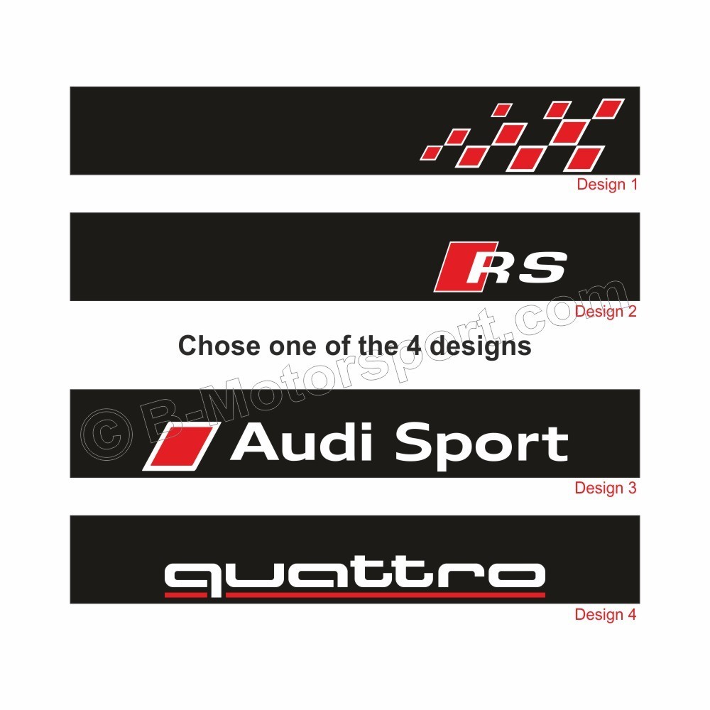 4 DESIGNS -  Windshield decal for AUDI