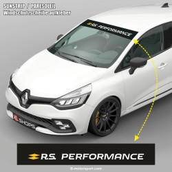 Windshield decal RENAULT logo RS PERFORMANCE