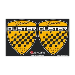 2 Adesivi logo Dacia Duster Giallo