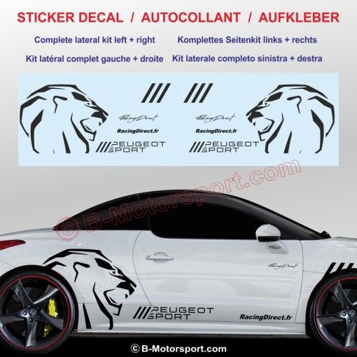 PEUGEOT SPORT Lion sticker decal side decoration