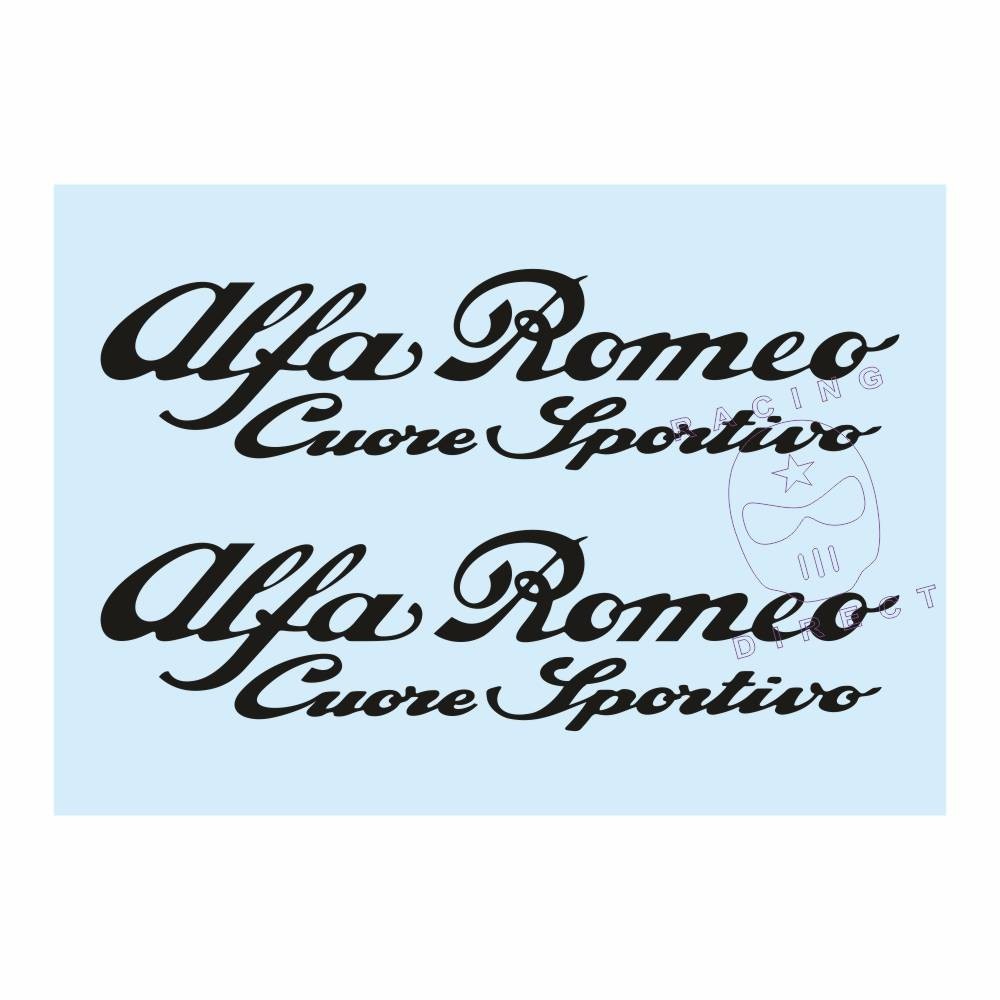 2 ALFA ROMEO CUORE SPORTIVO Aufkleber