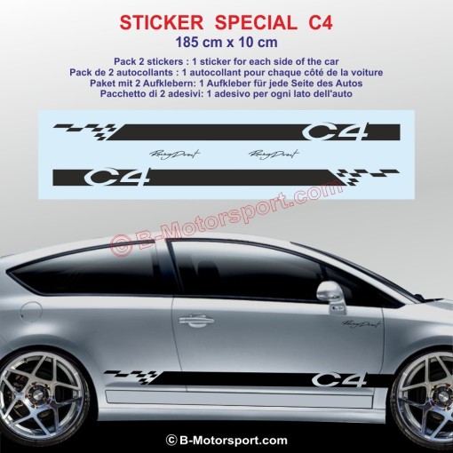 Adesivi da corsa per CITROEN C4