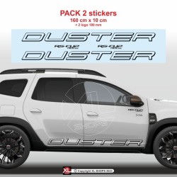 DUSTER Seitenstreifen Aufkleber Sport Design