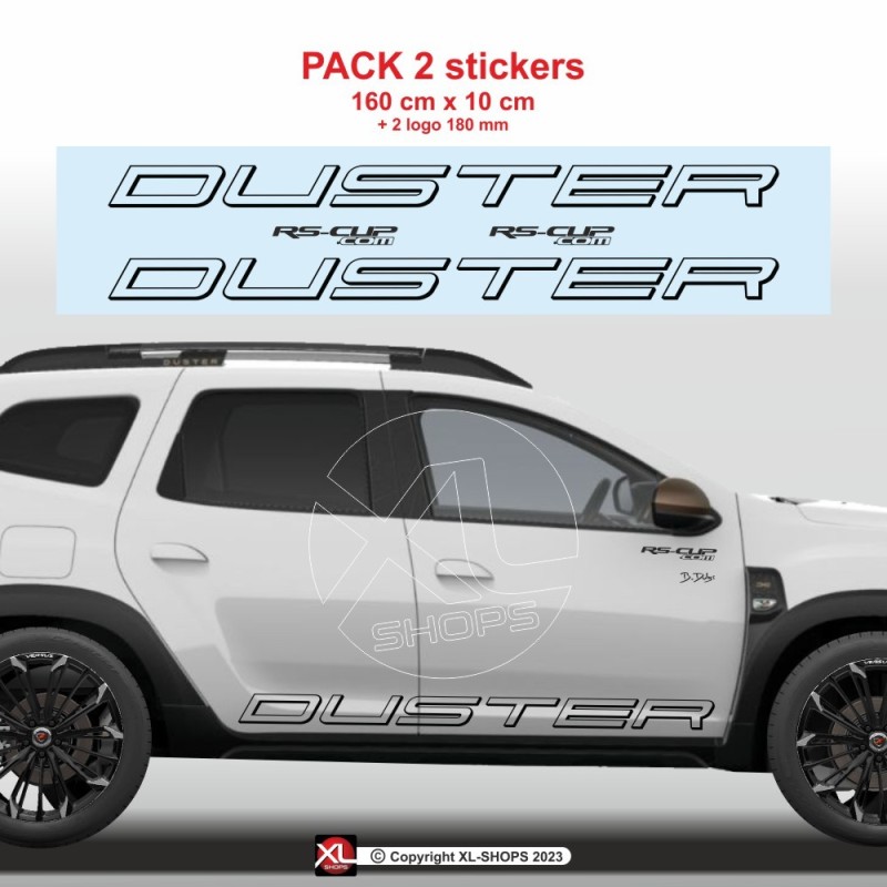 2 DUSTER side skirt decal for Dacia Duster