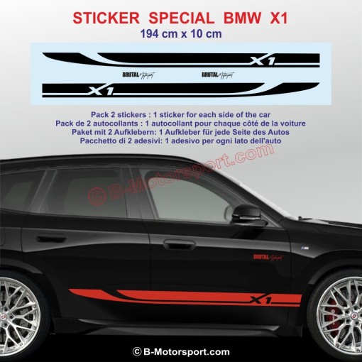 Sport side skirt sticker decals for BMW X1