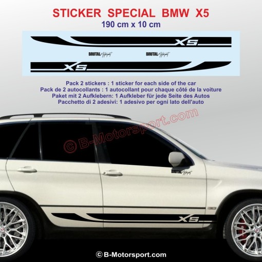 Sport side skirt sticker decals for BMW X5