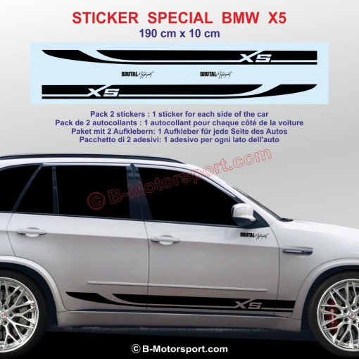 Sport side skirt sticker decals for BMW X5