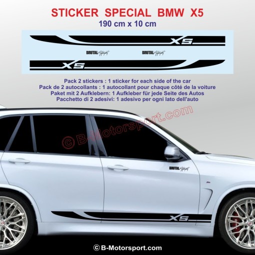 Sport side skirt sticker decals for BMW X5