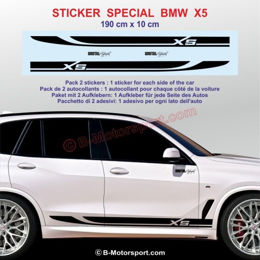 Sport side skirt sticker decals for BMW X5