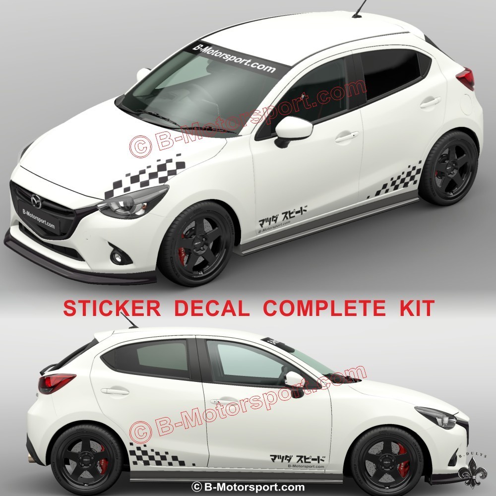 STREET RACER - Kit grafico completo per tutti i modelli Mazda