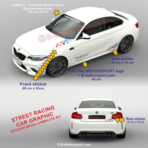 M-POWER STYLE - Kit grafico completo per tutti i modelli BMW