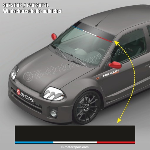 Parabrezza adesivo RENAULT SPORT FRANCIA TRICOLORE