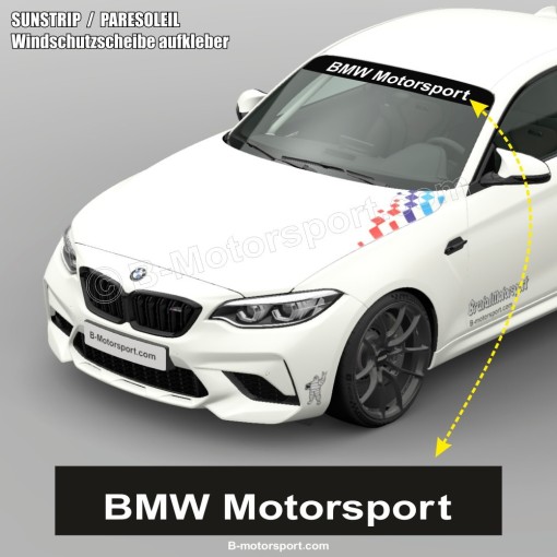 Windschutzscheibe aufkleber BMW MOTORSPORT