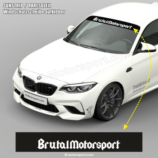 BRUTAL MOTORSPORT pare-soleil racing pour BMW