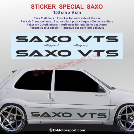 SAXO VTS side skirt sticker decals for CITROEN SAXO