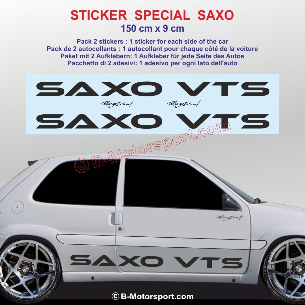 Adesivi SAXO VTS per CITROEN SAXO