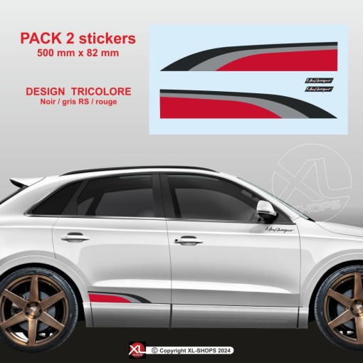 AUDI SPORT colored sticker for AUDI A1 A3 A4 A5 A6 A7 A8 TT Q1 Q2 Q3 Q4 Q5 Q6 Q7 Q8 Q9 RS