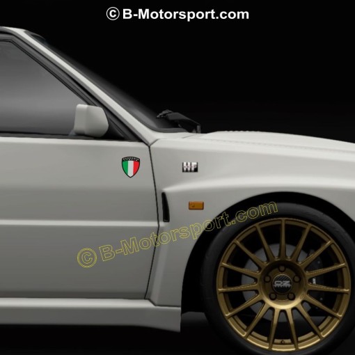 4 adesivi SCUDERIA ITALIA per LANCIA