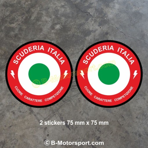 2 sticker SCUDERIA ITALIA Aeronautica pour FIAT ABARTH