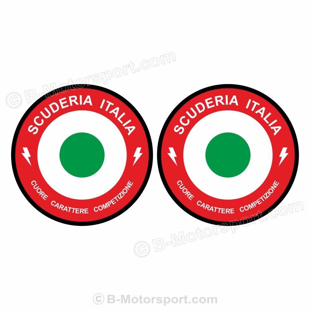 2 SCUDERIA ITALIA sticker decal Aeronautica for FIAT ABARTH