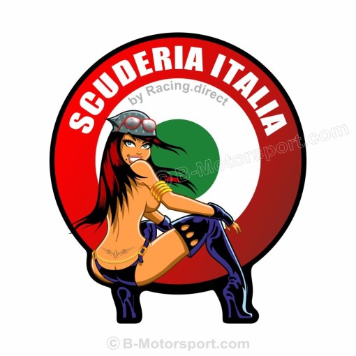 3 sticker SCUDERIA ITALIA pour FIAT ABARTH