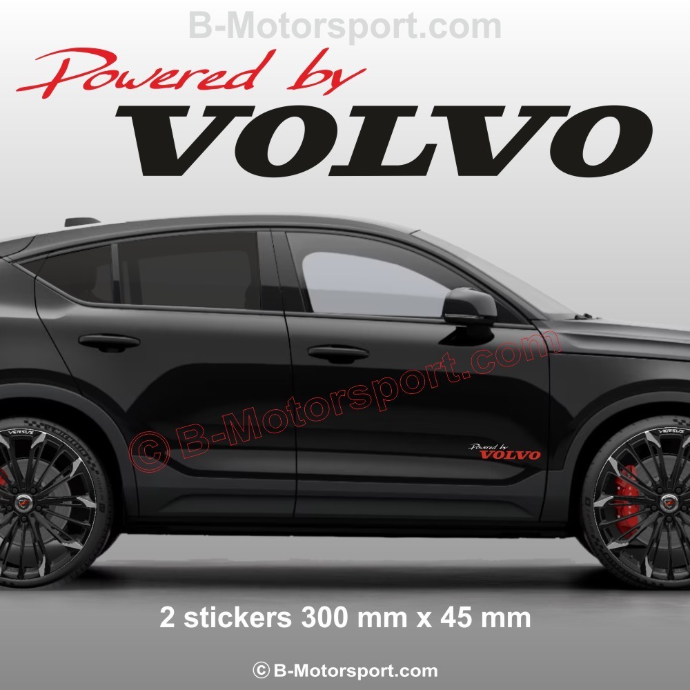 1 lot de 2 stickers Powered by VOLVO