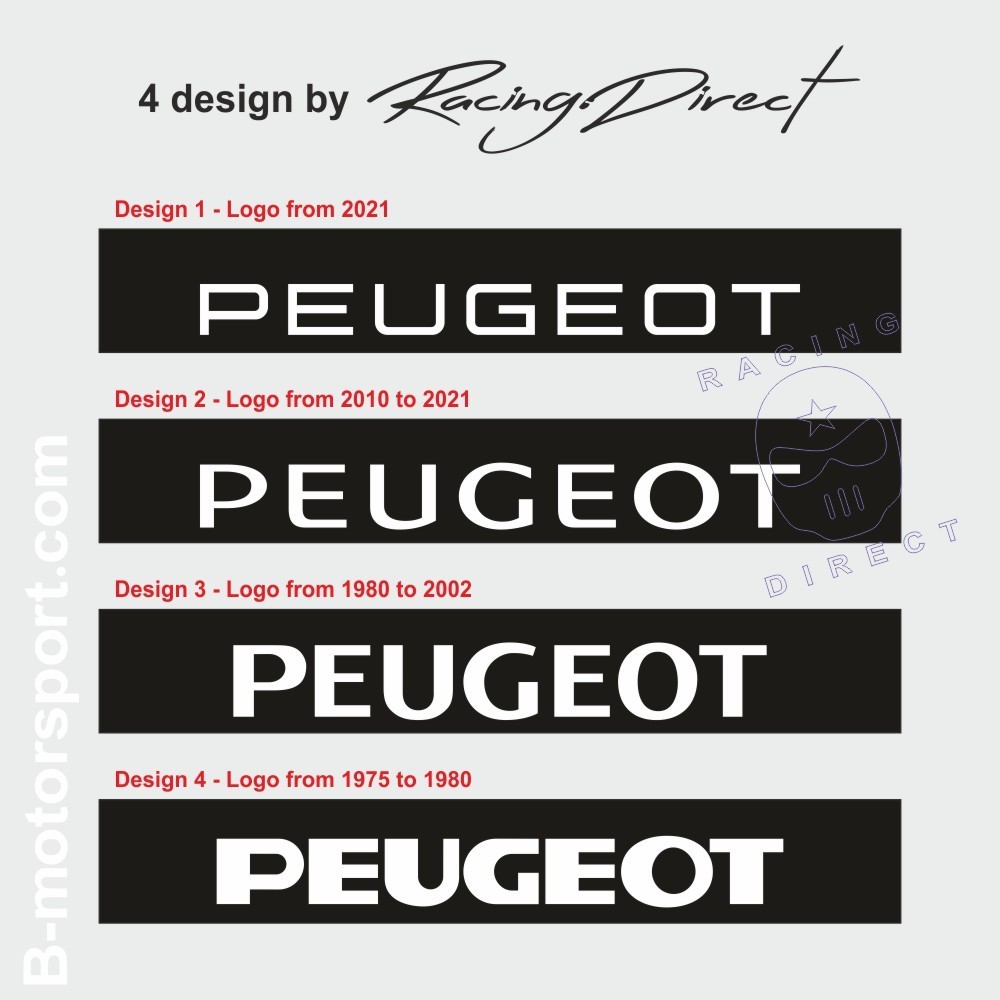 Windshield decal PEUGEOT logo classic