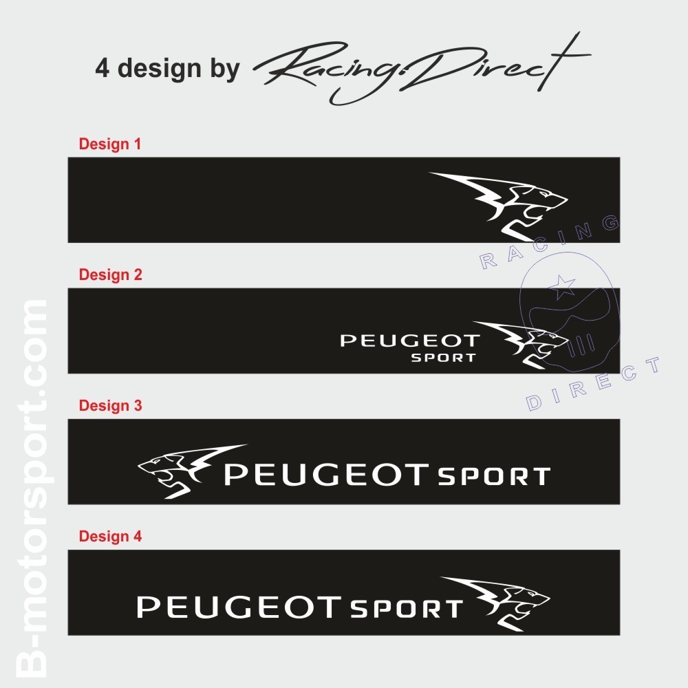 Windshield decal PEUGEOT SPORT for 106 107 108 206 207 208 2008 307 308 3008 408 508 5008 RCZ