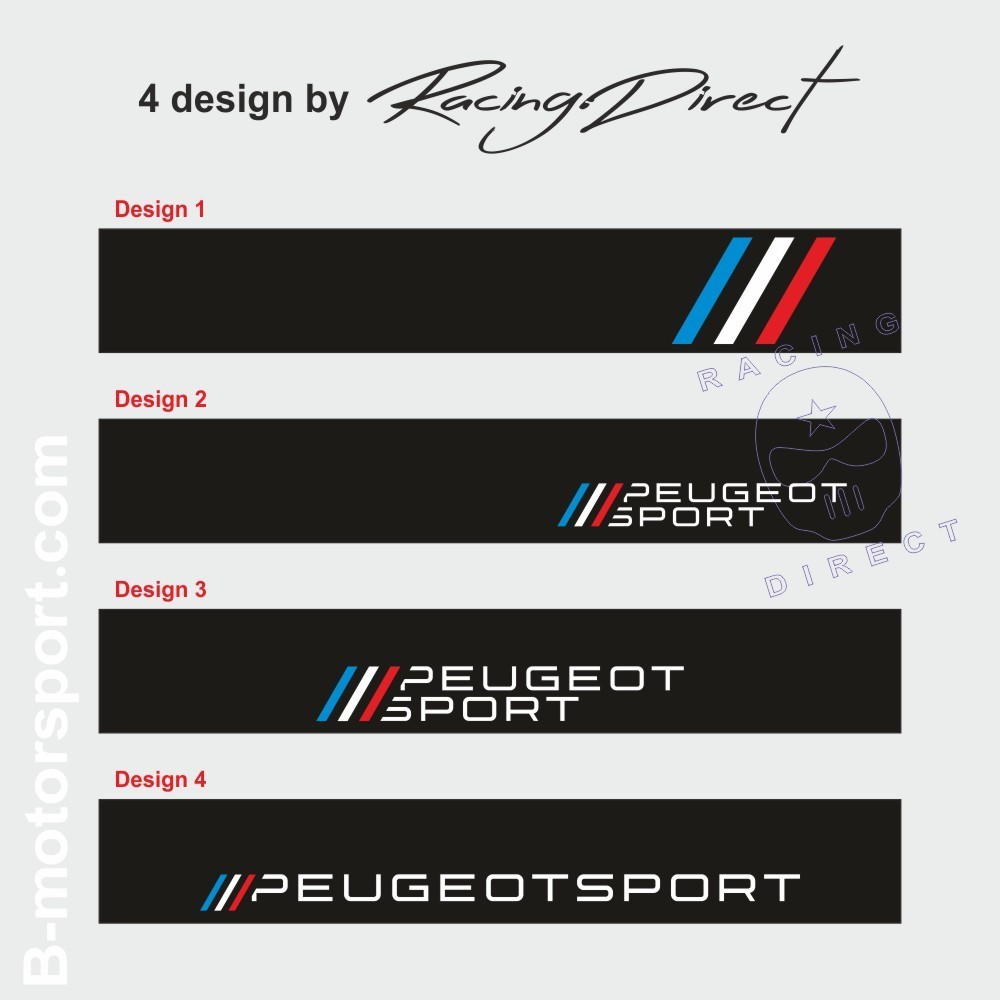 Parabrezza adesivo PEUGEOT SPORT tricolore