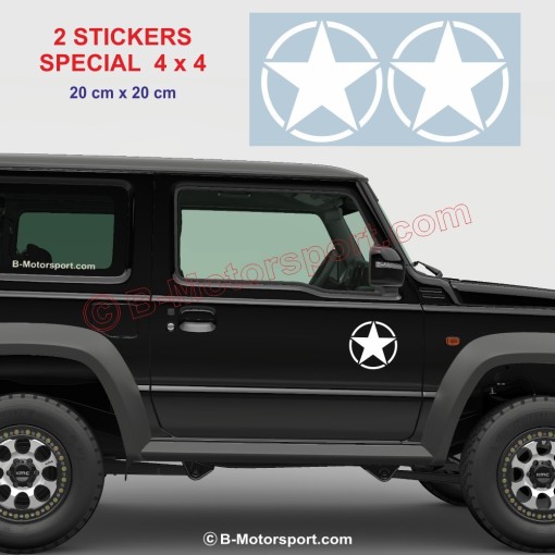 Sticker STAR 20 cm army style for JEEP Jimny Navara Defender 4x4 OFF-Road