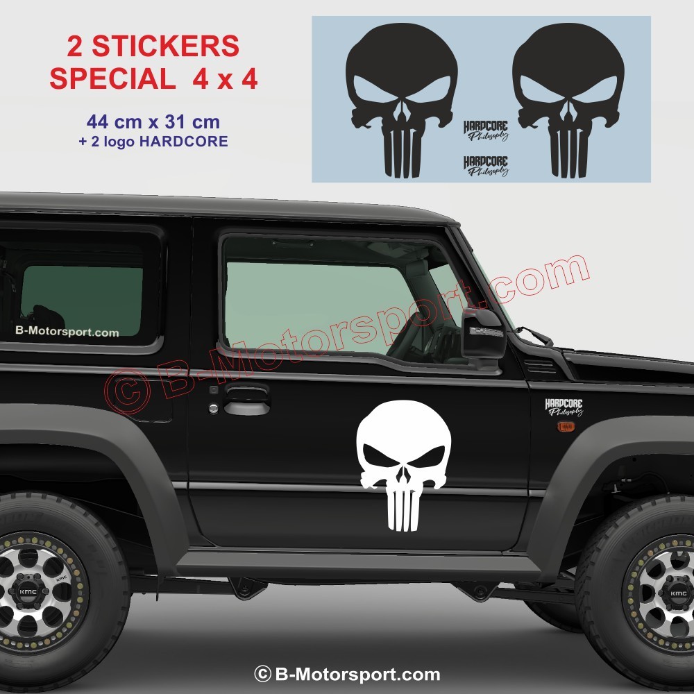 Aufkleber PUNISHER 44 cm Armee-Stil für JEEP Jimny Navara Defender 4x4 OFF-Road und Musclecar Aufkleber PUNISHER 44 cm Armee-Stil für JEEP Jimny Navara Defender 4x4 OFF-Road und Musclecar