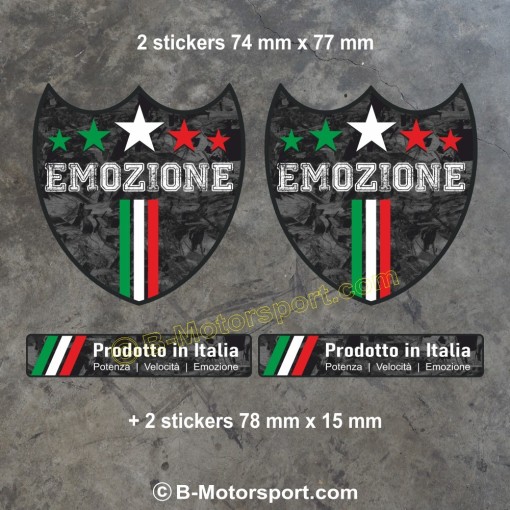 4 PRODOTTO IN ITALIA sticker decal for LANCIA
