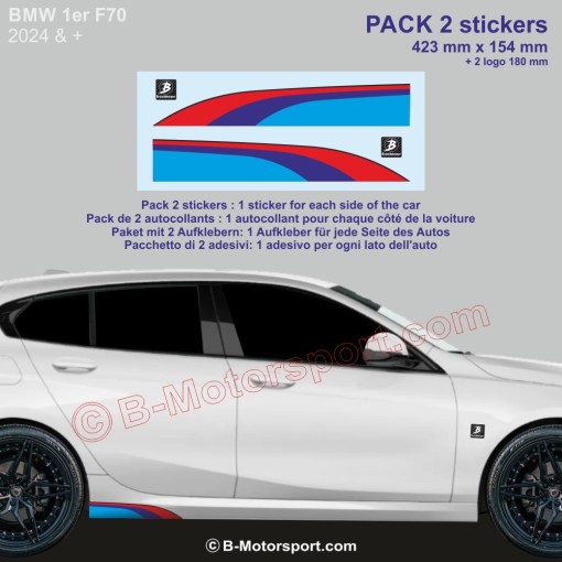 Adesivo BMW serie 1 M-Power per sottoporta