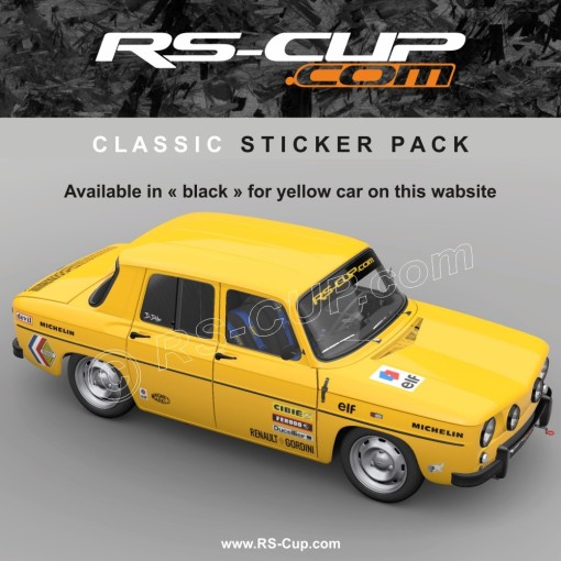 WHITE EDITION CLASSIC - Kit adisivi completo per RENAULT 8 GORDINI