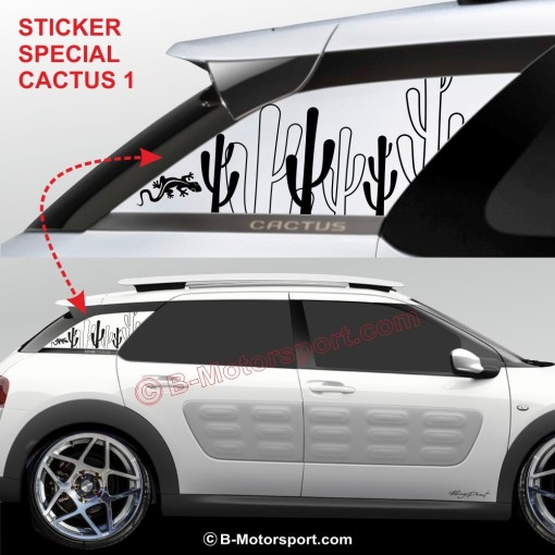 Kit autocollant CACTUS Salamandre pour CITROEN C4 Cactus 1