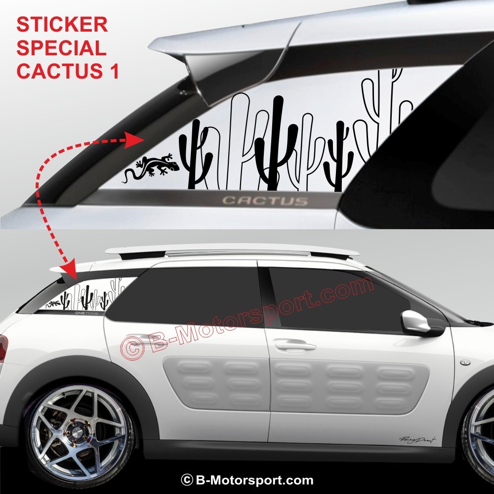 Kit autocollant CACTUS Salamandre pour CITROEN C4 Cactus 1