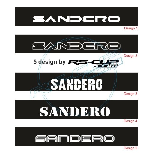 Windschutzscheibe aufkleber DACIA Sandero